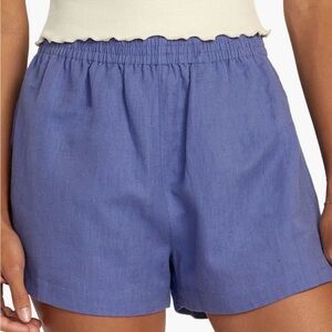 RVCA | Sawyer Linen Blend Shorts with Pockets in Coast size Large